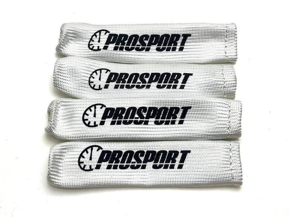 Prosport Spark Plug Wire Boots 4 Piece White w/ Logo - PSSPWS - WHITE - LOGO - 4 - Subimods.com