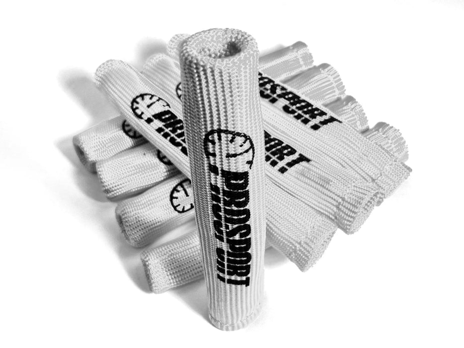 Prosport Spark Plug Wire Boots 8 Piece White w/ Logo - PSSPWS - WHITE - LOGO - 8 - Subimods.com