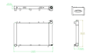 PWR Radiator 1994-2000 WRX / 1994-2000 STI - CR-UC-YPR013B-002 - Subimods.com