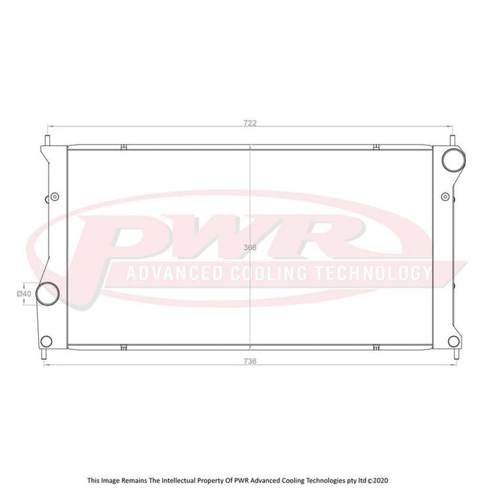 PWR Radiator 2013-2021 BRZ / FRS / GT86 - CR-UC-YPR020B-002 - Subimods.com