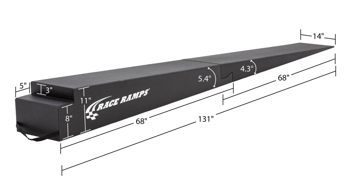 Race Ramps 11" Two - Piece Trailer Ramp 5.4 Degree Approach Angle Pair - RR - TR - 11 - 2 - Subimods.com