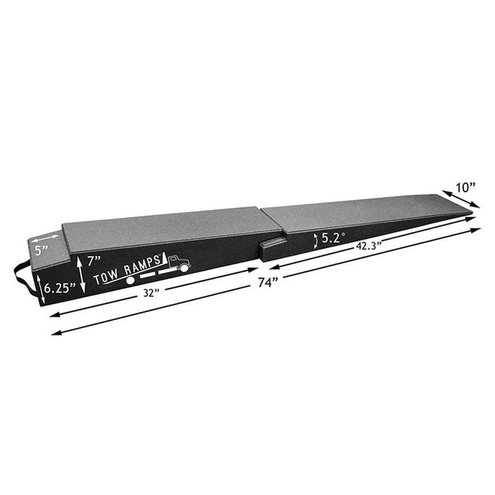 Race Ramps 74" Two - Piece Tow Ramp Pair - BT - TT - 7 - 10 - 2 - Subimods.com