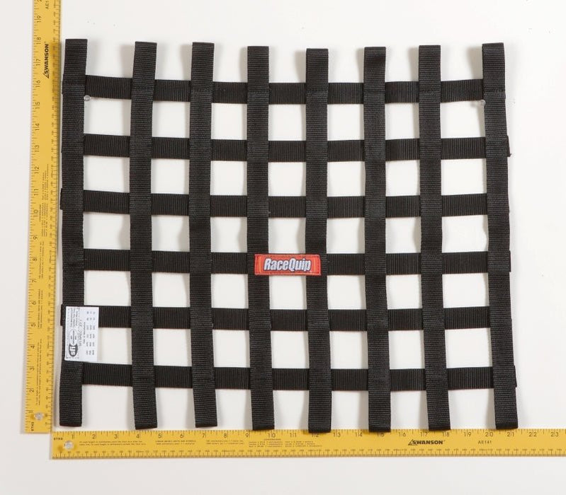 RaceQuip SFI Window Ribbon Net Black - 726004 - Subimods.com