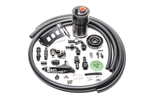Radium Engineering Air Oil Separator (AOS - R) Kit w/ Master Cylinder Brace 2015 - 2021 WRX / 2014 - 2018 Forester XT - 20 - 0258 - 00 - Subimods.com