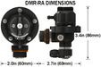 Radium Engineering DMR - RA (Direct Mount Regulator) Fuel Pressure Regulator Black ORB - 8 - 20-1623-00 - Subimods.com