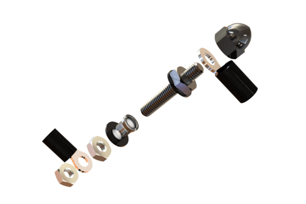 Radium Engineering Electrical Bulkhead Stud Kit - 17 - 0048 - Subimods.com