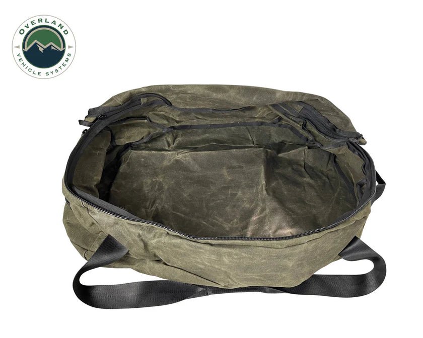 Rallitek X Overland Vehicle Systems Waxed Canvas Large Duffle Bag - RTEK-100350 - Subimods.com