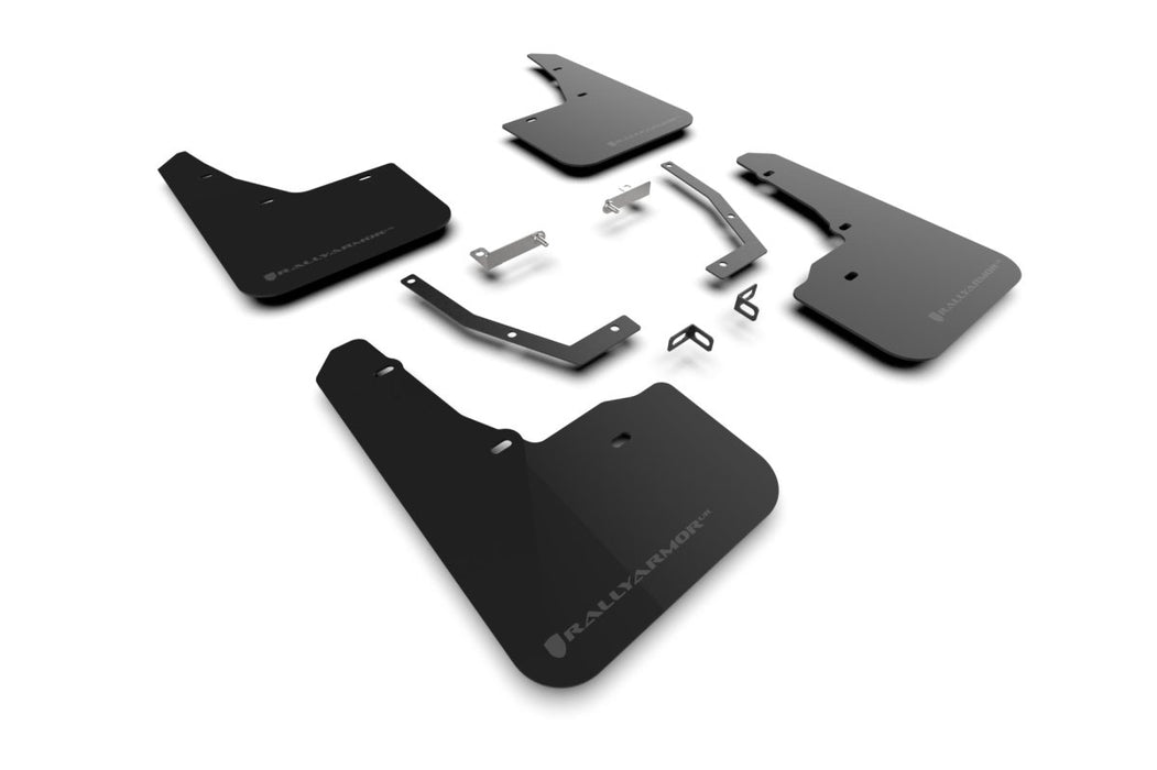 Rally Armor UR Mudflaps Black Urethane w/ Grey Logo 2025 Forester - MF132 - UR - BLK - GRY - Subimods.com