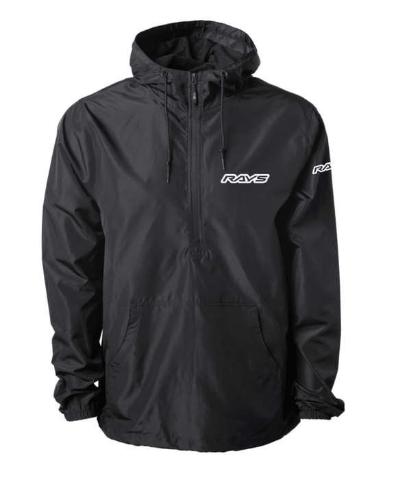 RAYS Lightweight Pullover Windbreaker Black - RAYS24WBBS - Subimods.com