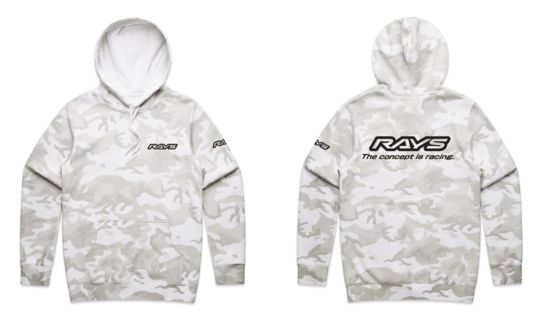 RAYS Limited Camo Hoodie White - RAYS245120CHDWCS - Subimods.com