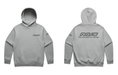 RAYS Limited Hoodie Storm Gray w/ Gunmetal Puff Logo - RAYS24LHDSTS - Subimods.com