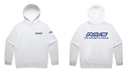 RAYS Limited Hoodie White w/ Blue Puff Logo - RAYS24LHDWS - Subimods.com