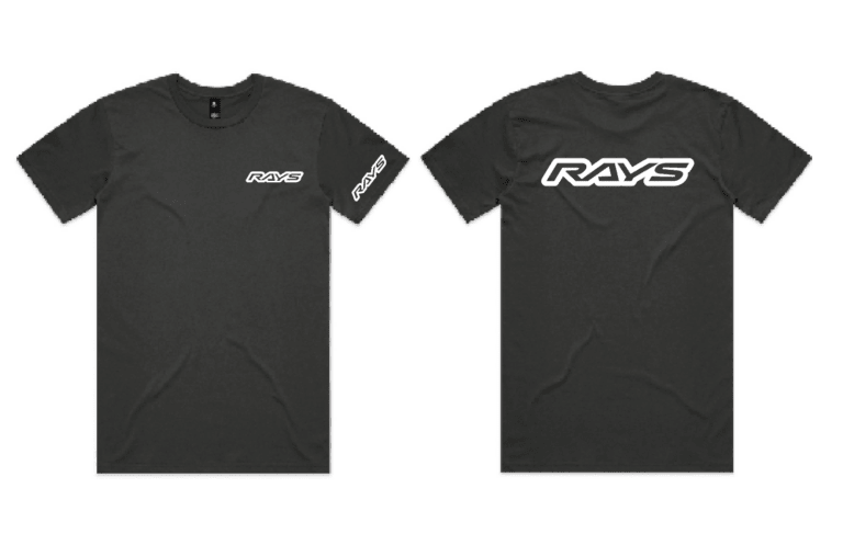 RAYS Limited T-Shirt Coal w/ White Puff Logo - RAYSTS2025CWS - Subimods.com