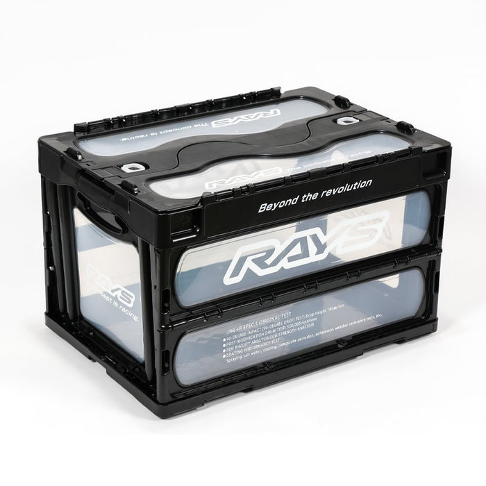 RAYS Official Collapsable 50L Container Box 24s Clear w/ Black Accent - 7409020005705 - Subimods.com