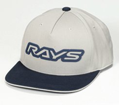 RAYS Official Flat Brim Hat 23S Light Gray / Blue - 7409020002507 - Subimods.com