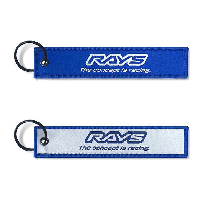 RAYS Official "The Concept Is Racing" Key Chain 24S Blue - 7409020002525 - Subimods.com