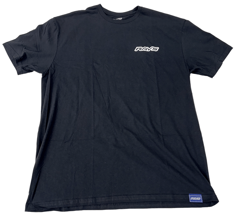 RAYS Official The Concept is Racing T-Shirt Black - XL - RAYS-007 - Subimods.com