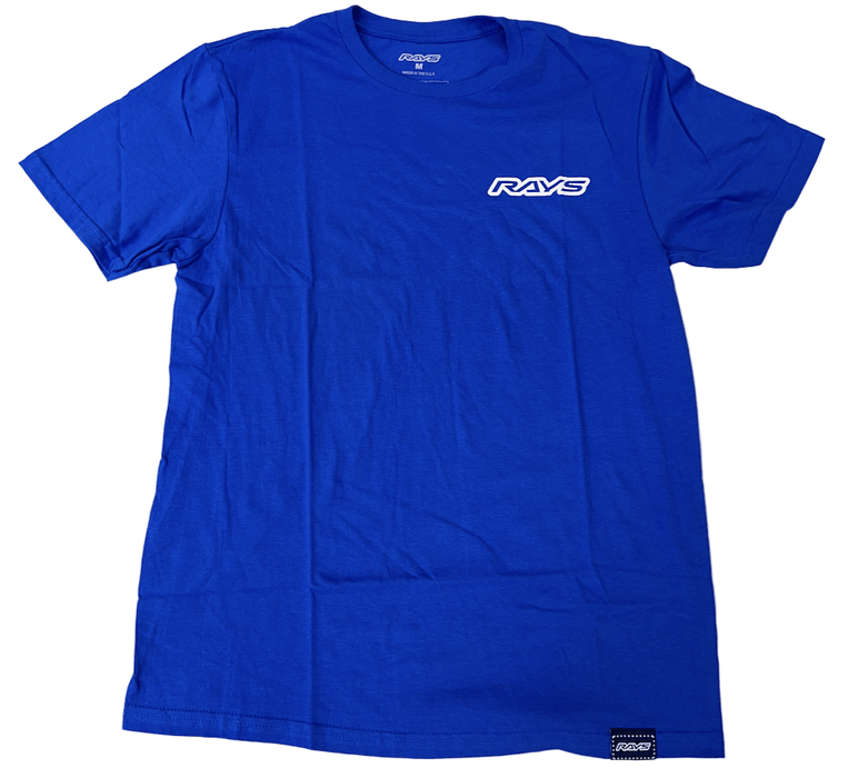 RAYS Official The Concept is Racing T-Shirt Blue - Medium - RAYS-008 - Subimods.com