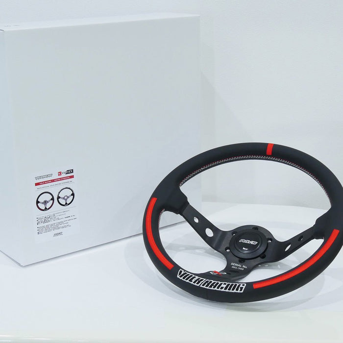 RAYS x VERTEX Volk Steering Wheel Red - WRAYSOSWVOLKRD - Subimods.com