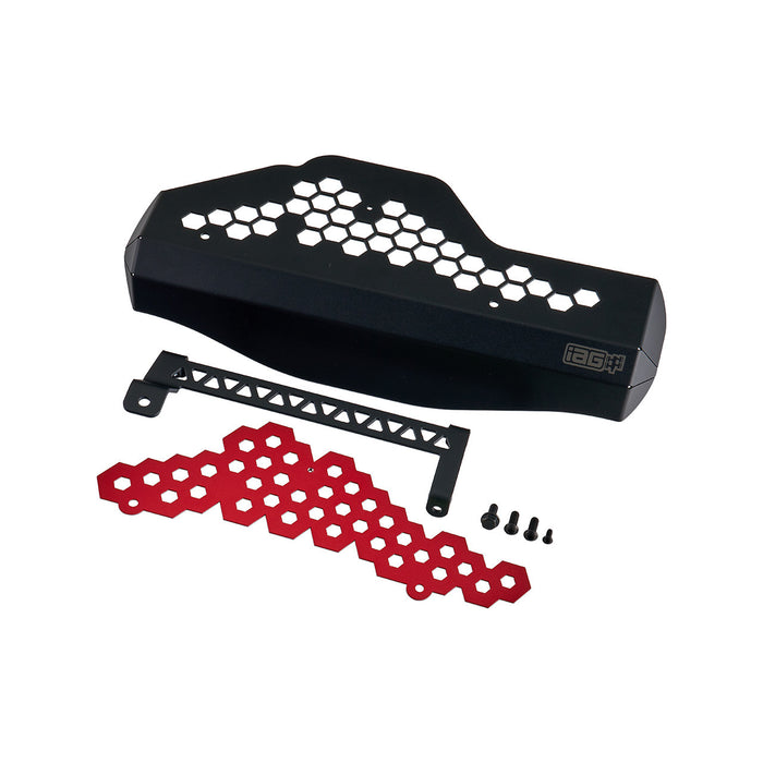IAG Performance Alternator Cover Black w/ Red Hexagon 2006-2014 WRX / 2004-2021 STI