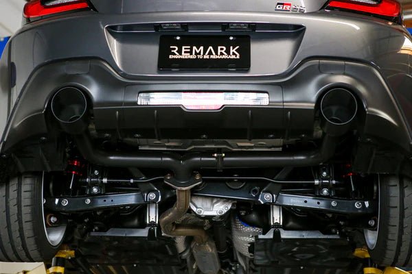 Remark Axle Back Exhaust w/ Stealth Double Wall Tips 2022-2024 BRZ / 2022-2024 GR86 - Subimods.com