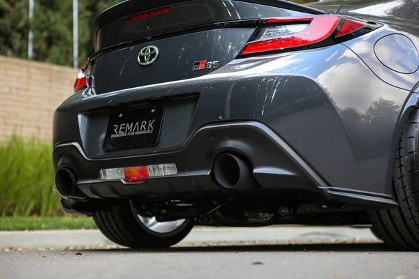 Remark Axle Back Exhaust w/ Stealth Double Wall Tips 2022-2024 BRZ / 2022-2024 GR86 - Subimods.com