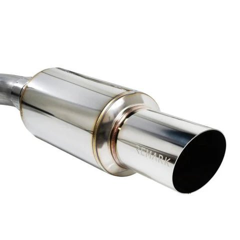 Remark R1 - Spec Catback Exhaust Titanium Muffler Section w/ Burnt Tip 2008 - 2014 STI - RK - C1076S - 02 - Subimods.com