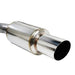 Remark R1 - Spec Catback Exhaust Titanium Muffler Section w/ Burnt Tip 2008 - 2014 STI - RK - C1076S - 02 - Subimods.com