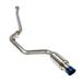 Remark R1 - Spec Catback Exhaust Titanium Muffler Section w/ Burnt Tip 2008 - 2014 STI - RK - C1076S - 02T - Subimods.com