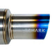 Remark R1 - Spec Catback Exhaust Titanium Muffler Section w/ Burnt Tip 2008 - 2014 STI - RK - C1076S - 02T - Subimods.com
