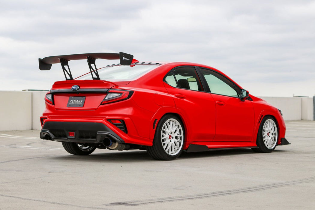 Remark R1-Spec Full Titanium Catback Exhaust Resonated 2022-2024 WRX - RK-C1076S-03TFC - Subimods.com