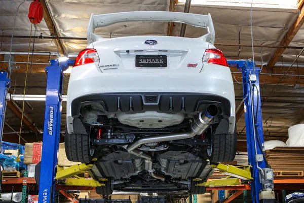 Remark R1 - Spec Full Titanium Catback Exhaust w/ No Resonator 2015 - 2021 WRX / 2015 - 2021 STI - RK - C1076S - 01TF - Subimods.com