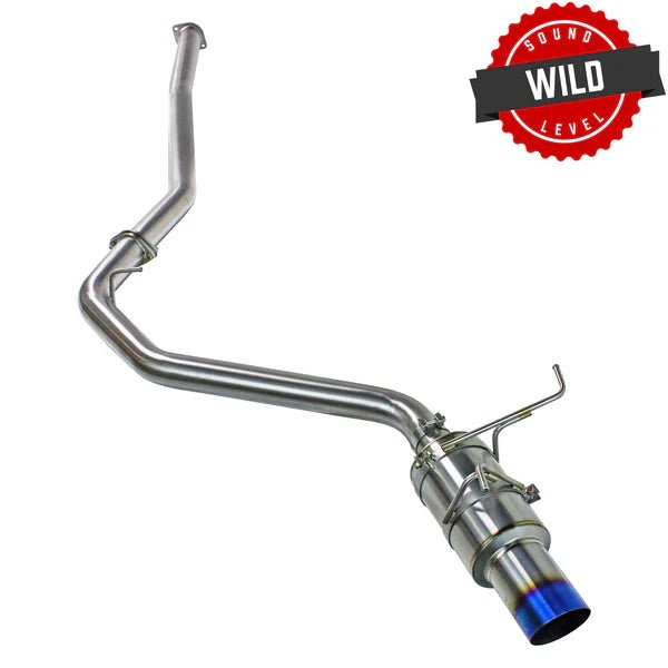 Remark R1 - Spec Full Titanium Catback Exhaust w/ No Resonator 2015 - 2021 WRX / 2015 - 2021 STI - RK - C1076S - 01TF - Subimods.com