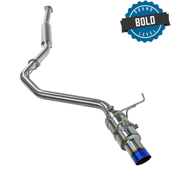 Remark R1 - Spec Full Titanium Catback Exhaust w/ Resonator 2015 - 2021 WRX / 2015 - 2021 STI - RK - C1076S - 01TFC - Subimods.com
