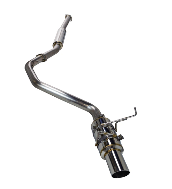 Remark R1 - Spec Single - Exit Cat Back Exhaust w/ Resonator and Stainless Tip 2015 - 2021 WRX / 2015 - 2021 STI - RK - C1076S - 01C - Subimods.com