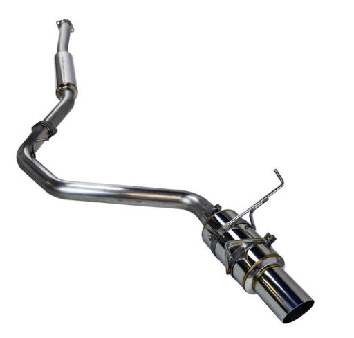 Remark R1 - Spec Single - Exit Cat Back Exhaust w/ Resonator and Stainless Tip 2015 - 2021 WRX / 2015 - 2021 STI - RK - C1076S - 01C - Subimods.com