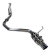 Remark R1 - Spec Single - Exit Cat Back Exhaust w/ Resonator and Stainless Tip 2015 - 2021 WRX / 2015 - 2021 STI - RK - C1076S - 01C - Subimods.com