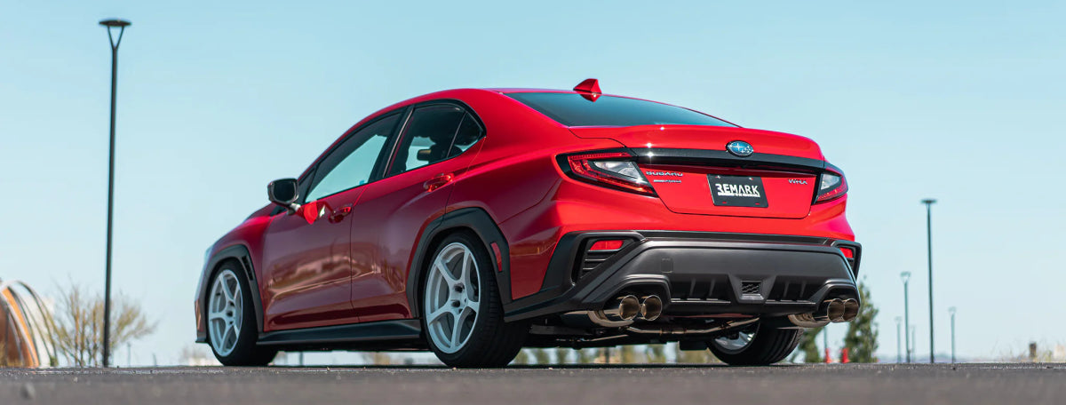 Remark Sports Touring Resonated Cat Back w/ Stainless Tips 2022 - 2024 WRX - RK - C4076S - 02C - Subimods.com