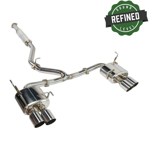 Remark Sports Touring Resonated Cat Back w/ Stainless Tips 2022 - 2024 WRX - RK - C4076S - 02C - Subimods.com