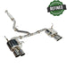 Remark Sports Touring Resonated Cat Back w/ Stainless Tips 2022 - 2024 WRX - RK - C4076S - 02C - Subimods.com