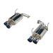 Remark Stainless Steel Axle Back Muffler w/ Burnt Double Wall Polished Tips 2015 - 2021 WRX / 2015 - 2021 STI - RO - TTVA - DM - Subimods.com