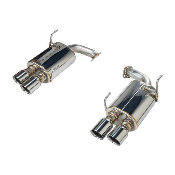 Remark Stainless Steel Axle Back Muffler w/ Double Wall Polished Tips 2015 - 2021 WRX / 2015 - 2021 STI - RO - TSVA - DM - Subimods.com
