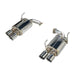 Remark Stainless Steel Axle Back Muffler w/ Double Wall Polished Tips 2015 - 2021 WRX / 2015 - 2021 STI - RO - TSVA - DM - Subimods.com
