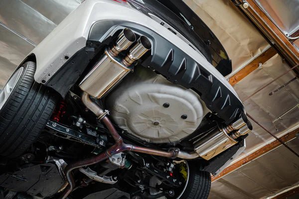 Remark Stainless Steel Axle Back Muffler w/ Single Wall Polished Tips 2015 - 2021 WRX / 2015 - 2021 STI - RO - TSVA - SM - Subimods.com