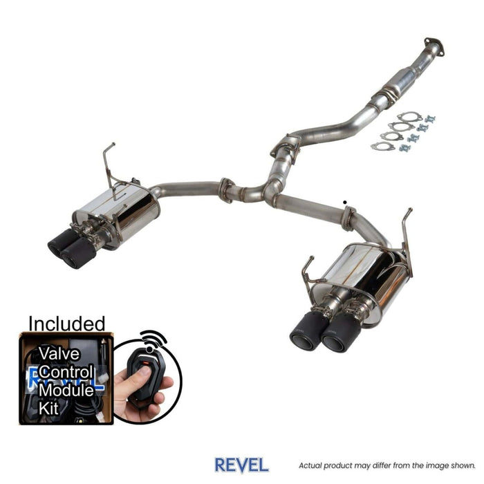 Revel Medallion Touring Premier Cat Back w/ Carbon Tips 2015 - 2021 WRX / 2015 - 2021 STI - T71188C - Subimods.com