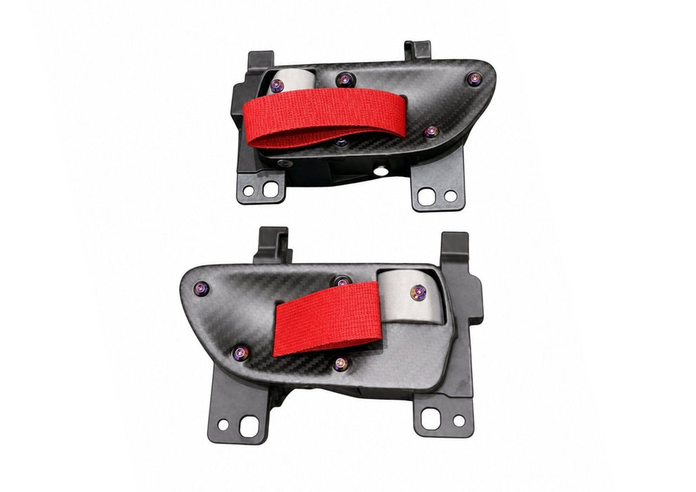 Rexpeed Dry Carbon Interior Door Pull Strap Handles 2013-2021 BRZ / FRS / GT86 - FR189M - Subimods.com