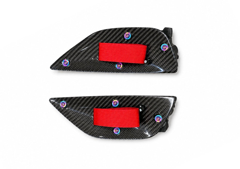 Rexpeed Dry Carbon Interior Door Pull Strap Handles 2022-2026 BRZ / GR86 - FR190 - Subimods.com