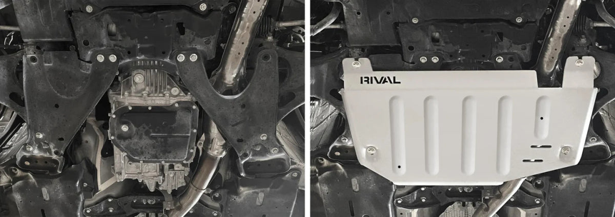 RIVAL Aluminum Transmission Skid Plate 2020 - 2025 Forester / 2020 - 2025 Outback / 2020 - 2025 Crosstrek - 2333.5437.1.6 - Subimods.com