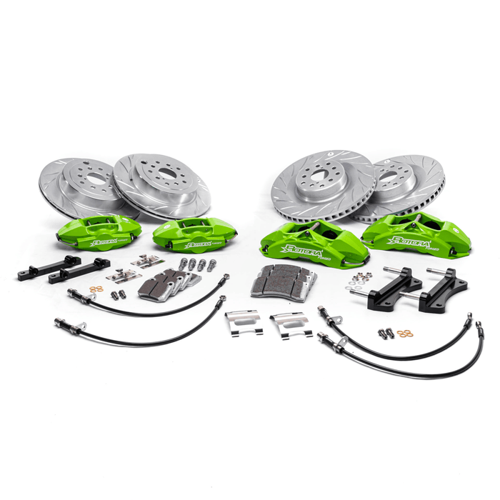 Rotora Big Brake Kit 4/2 Piston Calipers w/ One Piece Rotor 2013 - 2024 BRZ / 2013 - 2016 FRS / 2017 - 2021 GT86 / 2022 - 2024 GR86 - ROTORA - KIT - 008MS - Subimods.com