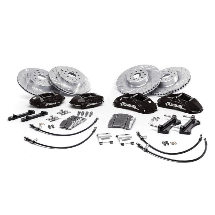 Rotora Big Brake Kit 4/2 Piston Calipers w/ Type 2 Slotted Rotors 2022 - 2024 WRX w/ Manual E - Brake - ROTORA - KIT - 002GS - Subimods.com